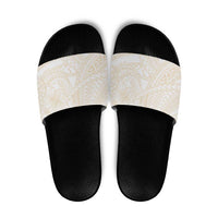 Samoa Lotu Tamaiti Ivory Slide Sandals Teuila Tatau - Polynesian Pride