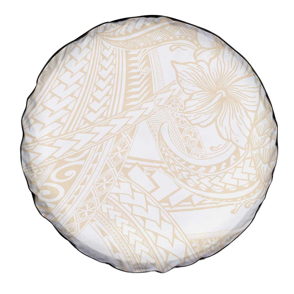 Samoa Lotu Tamaiti Ivory Spare Tire Cover Teuila Tatau - Polynesian Pride