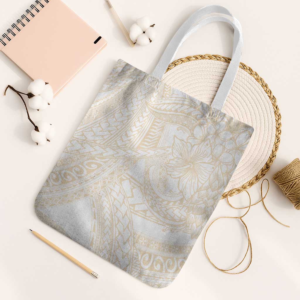 Samoa Lotu Tamaiti Ivory Tote Bag Teuila Tatau - Polynesian Pride