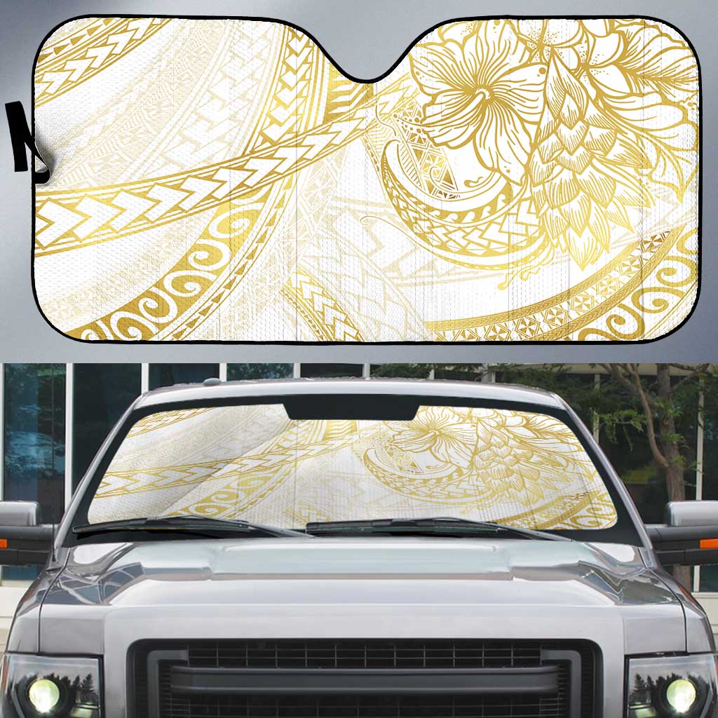Samoa Lotu Tamaiti Gold Auto Sun Shade Teuila Tatau - Polynesian Pride