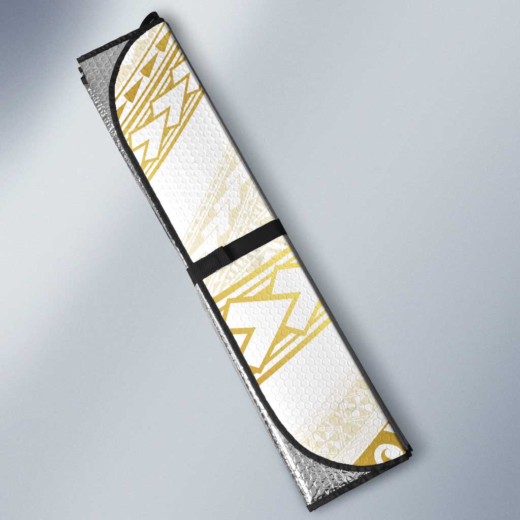 Samoa Lotu Tamaiti Gold Auto Sun Shade Teuila Tatau - Polynesian Pride