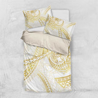 Samoa Lotu Tamaiti Gold Bedding Set Teuila Tatau - Polynesian Pride