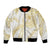 Samoa Lotu Tamaiti Gold Bomber Jacket Teuila Tatau - Polynesian Pride