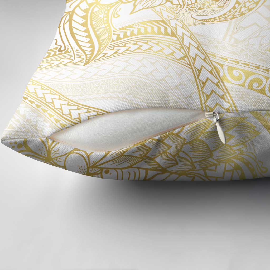 Samoa Lotu Tamaiti Gold Pillow Cover Teuila Tatau - Polynesian Pride