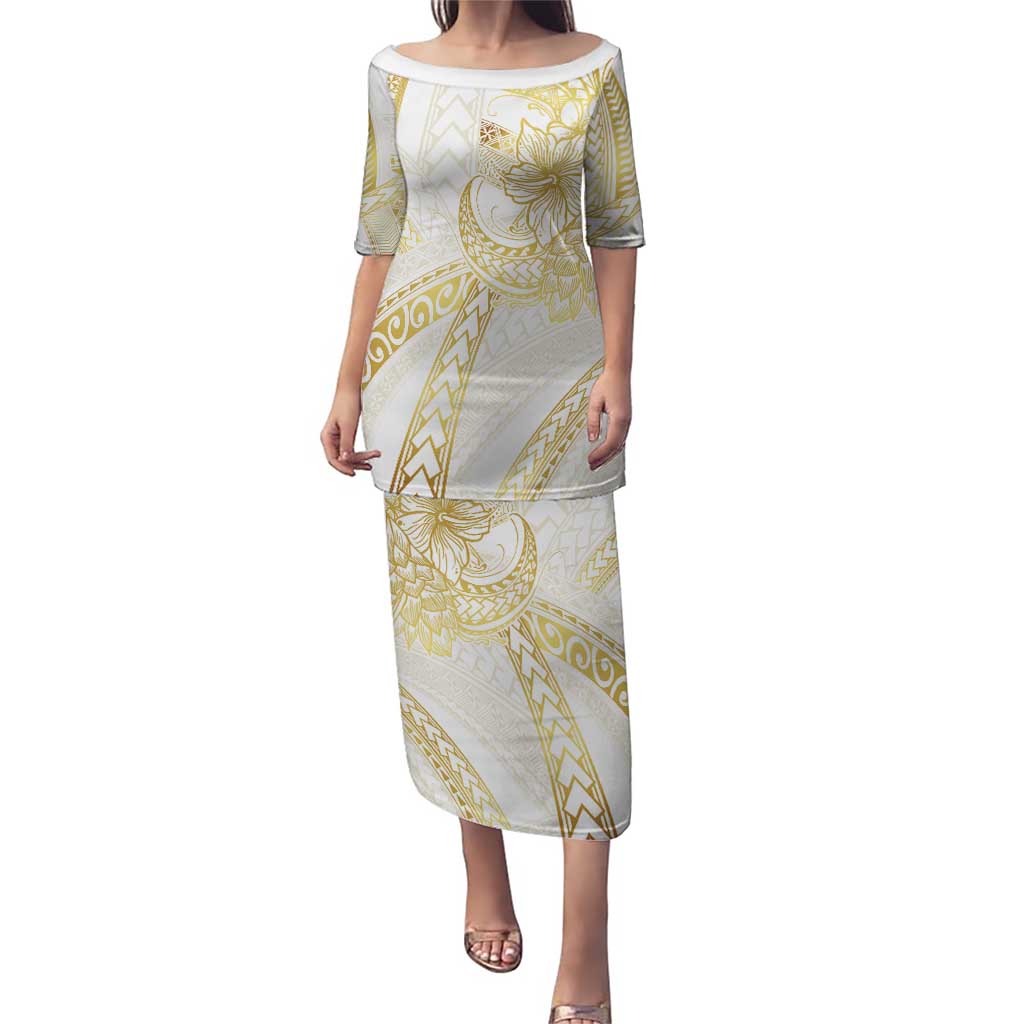 Samoa Lotu Tamaiti Gold Puletasi Teuila Tatau - Polynesian Pride