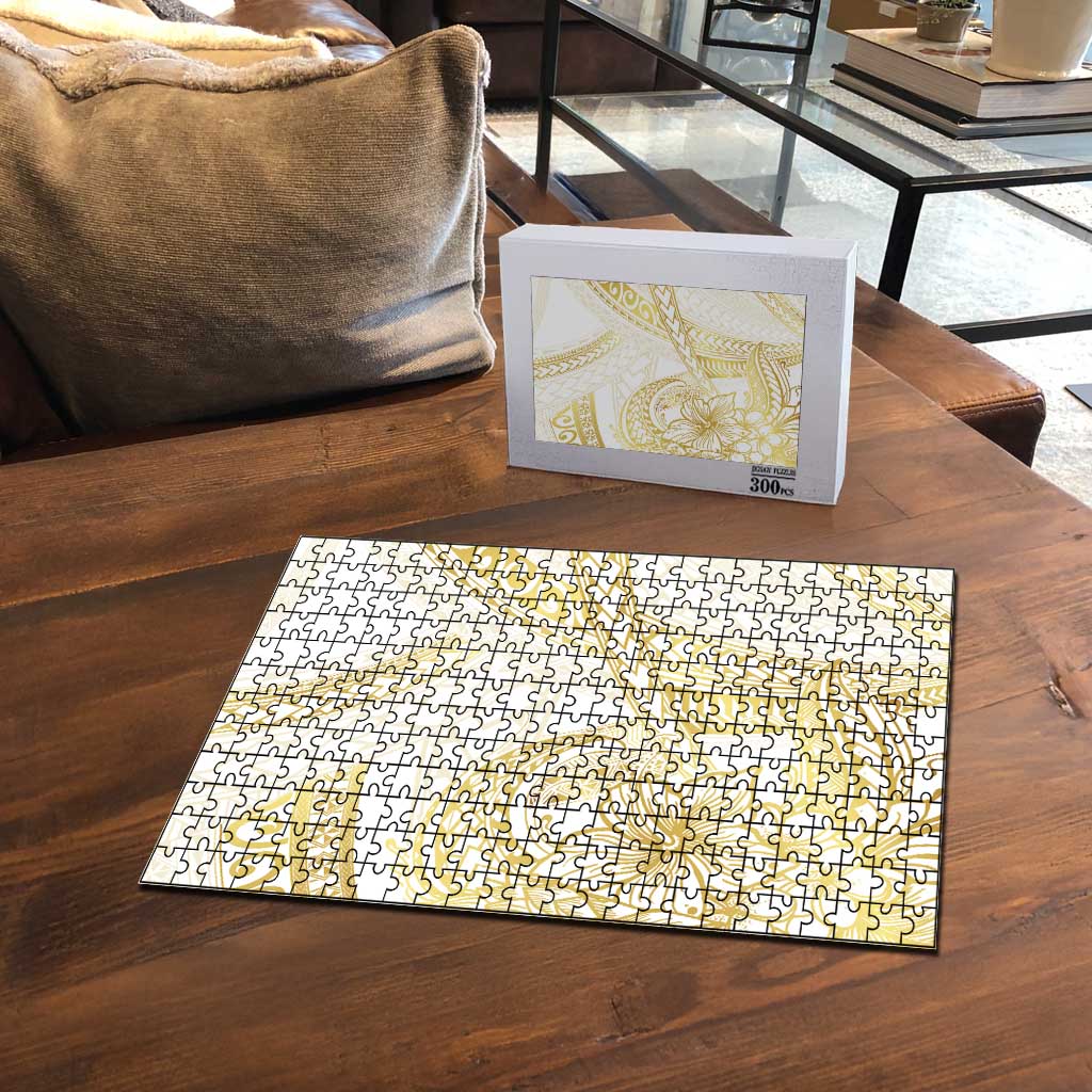 Samoa Lotu Tamaiti Gold Puzzle Teuila Tatau - Polynesian Pride