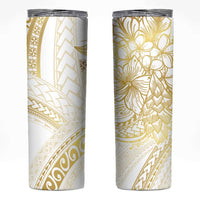 Samoa Lotu Tamaiti Gold Skinny Tumbler Teuila Tatau - Polynesian Pride