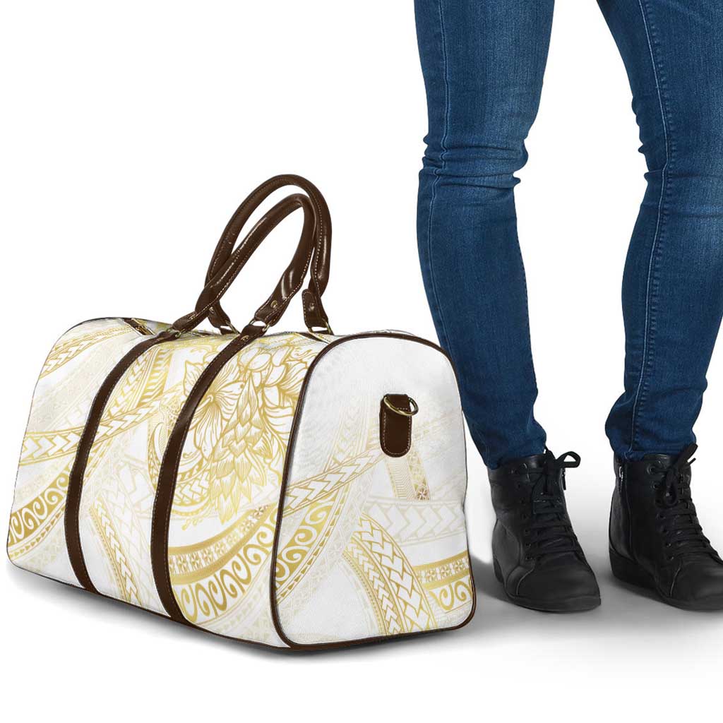 Samoa Lotu Tamaiti Gold Travel Bag Teuila Tatau - Polynesian Pride