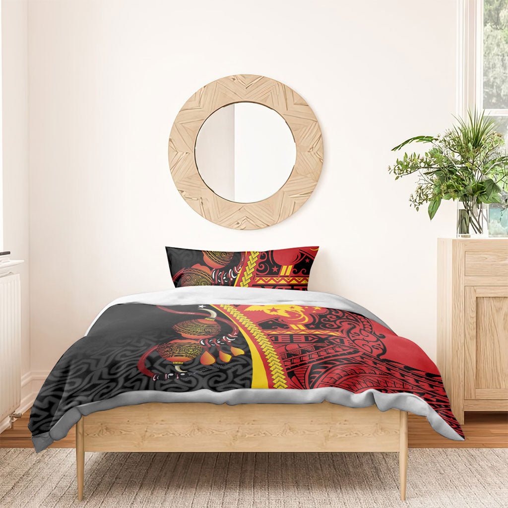 Papua New Guinea Independence Bedding Set PNG Bagi and Lime Pot LT7 - Polynesian Pride