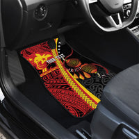 Papua New Guinea Independence Personalised Car Mats PNG Bagi and Lime Pot LT7 - Polynesian Pride