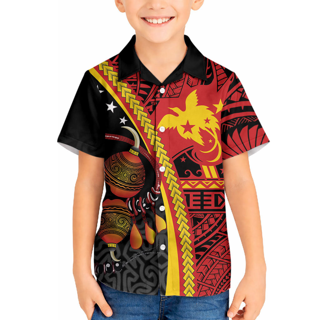 Papua New Guinea Independence Personalised Hawaiian Shirt PNG Bagi and Lime Pot LT7 - Polynesian Pride