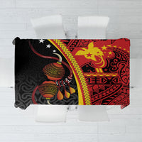 Papua New Guinea Independence Tablecloth PNG Bagi and Lime Pot LT7 Black - Polynesian Pride