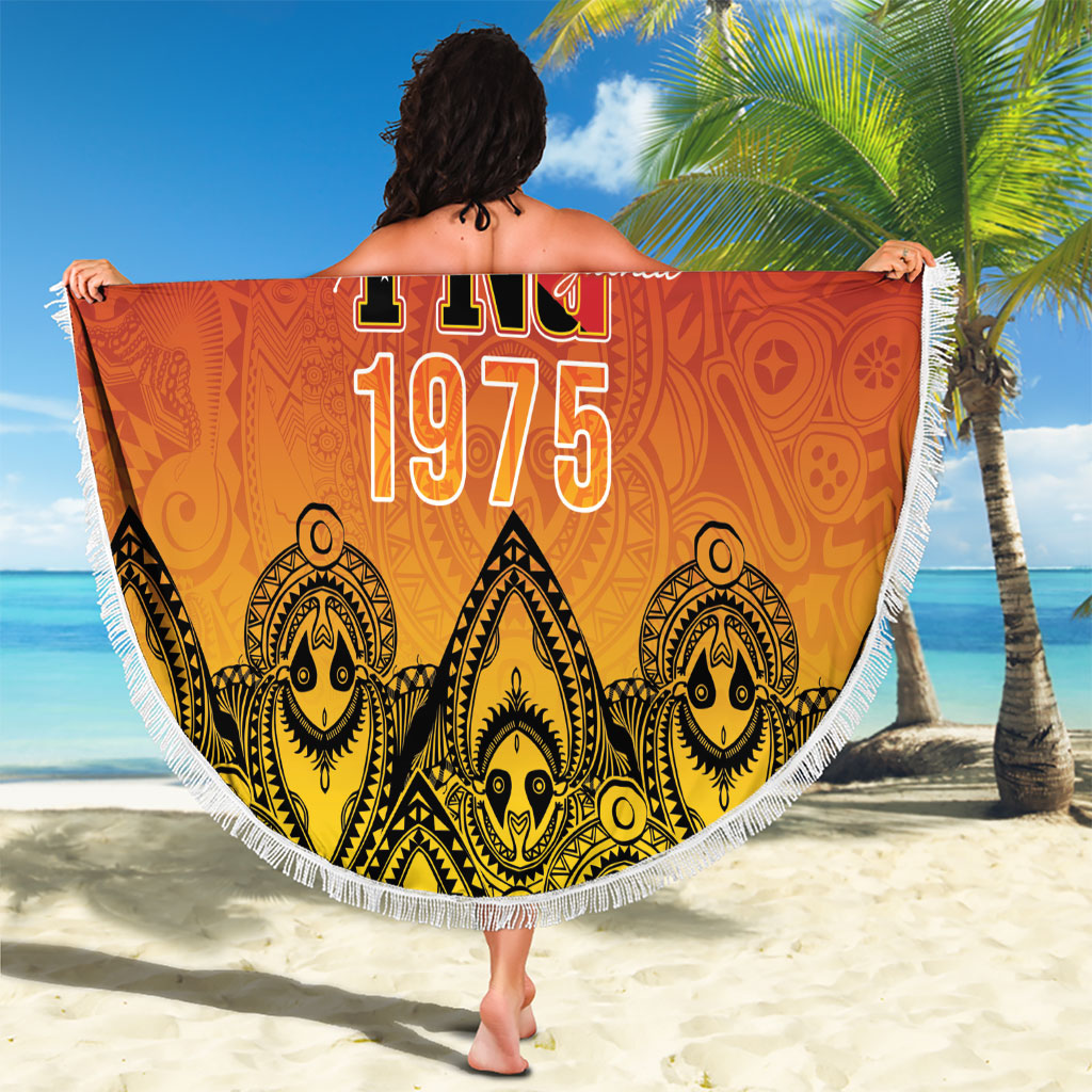Papua New Guinea 1975 To The Future Beach Blanket Sepik Masks LT7 - Polynesian Pride
