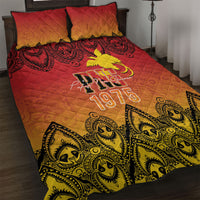 Papua New Guinea 1975 To The Future Quilt Bed Set Sepik Masks LT7 Red - Polynesian Pride