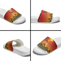 Papua New Guinea 1975 To The Future Slide Sandals Sepik Masks LT7 - Polynesian Pride