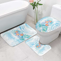Sea Blue Polynesian Jellyfish Bathroom Set Watercolor Glows - Polynesian Pride
