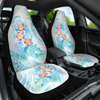 Sea Blue Polynesian Jellyfish Car Seat Cover Watercolor Glows - Polynesian Pride