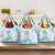 Sea Blue Polynesian Jellyfish Grocery Bag Watercolor Glows - Polynesian Pride
