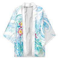 Sea Blue Polynesian Jellyfish Kimono Watercolor Glows - Polynesian Pride