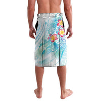 Sea Blue Polynesian Jellyfish Lavalava Watercolor Glows - Polynesian Pride