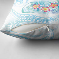 Sea Blue Polynesian Jellyfish Pillow Cover Watercolor Glows - Polynesian Pride