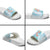 Sea Blue Polynesian Jellyfish Slide Sandals Watercolor Glows - Polynesian Pride