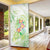 Summer Green Polynesian Jellyfish Door Cover Watercolor Glows - Polynesian Pride