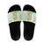 Summer Green Polynesian Jellyfish Slide Sandals Watercolor Glows - Polynesian Pride