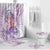 Lavender Polynesian Jellyfish Bathroom Set Watercolor Glows - Polynesian Pride