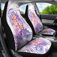 Lavender Polynesian Jellyfish Car Seat Cover Watercolor Glows - Polynesian Pride