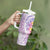 Lavender Polynesian Jellyfish Tumbler With Handle Watercolor Glows - Polynesian Pride