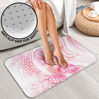 Rose Pink Polynesian Jellyfish Bathroom Set Watercolor Glows - Polynesian Pride