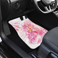 Rose Pink Polynesian Jellyfish Car Mats Watercolor Glows - Polynesian Pride