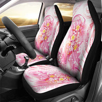Rose Pink Polynesian Jellyfish Car Seat Cover Watercolor Glows - Polynesian Pride