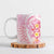 Rose Pink Polynesian Jellyfish Ceramic Mug Watercolor Glows - Polynesian Pride