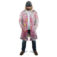 Rose Pink Polynesian Jellyfish Cloak Watercolor Glows - Polynesian Pride