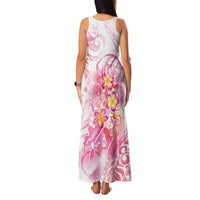 Rose Pink Polynesian Jellyfish Family Matching Tank Maxi Dress and Hawaiian Shirt Watercolor Glows - Polynesian Pride