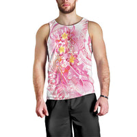 Rose Pink Polynesian Jellyfish Men Tank Top Watercolor Glows - Polynesian Pride