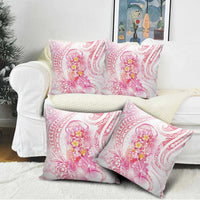 Rose Pink Polynesian Jellyfish Pillow Cover Watercolor Glows - Polynesian Pride