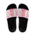 Rose Pink Polynesian Jellyfish Slide Sandals Watercolor Glows - Polynesian Pride