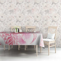 Rose Pink Polynesian Jellyfish Tablecloth Watercolor Glows - Polynesian Pride