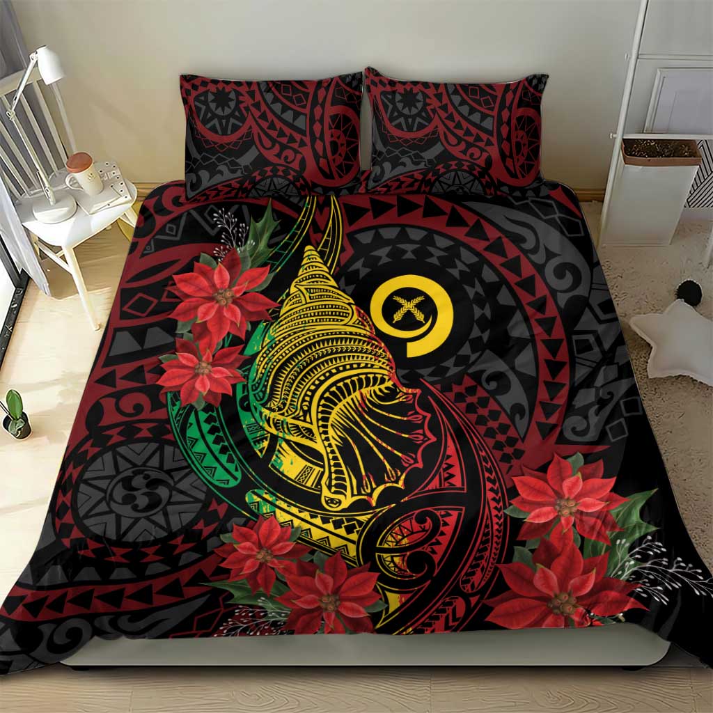 Vanuatu Meri Krismas Bedding Set Conch Shell Tribal Art LT7 - Polynesian Pride