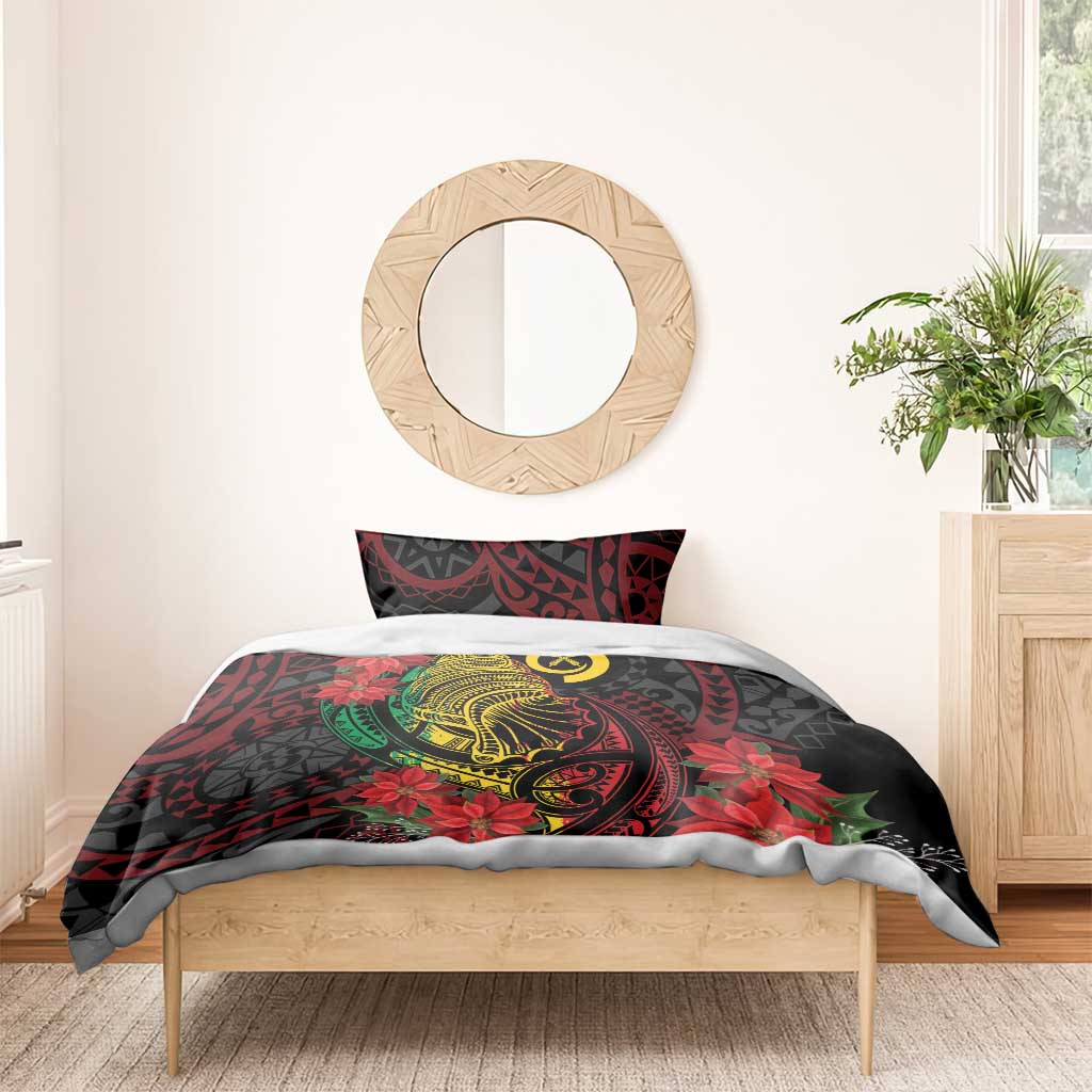 Vanuatu Meri Krismas Bedding Set Conch Shell Tribal Art LT7 - Polynesian Pride