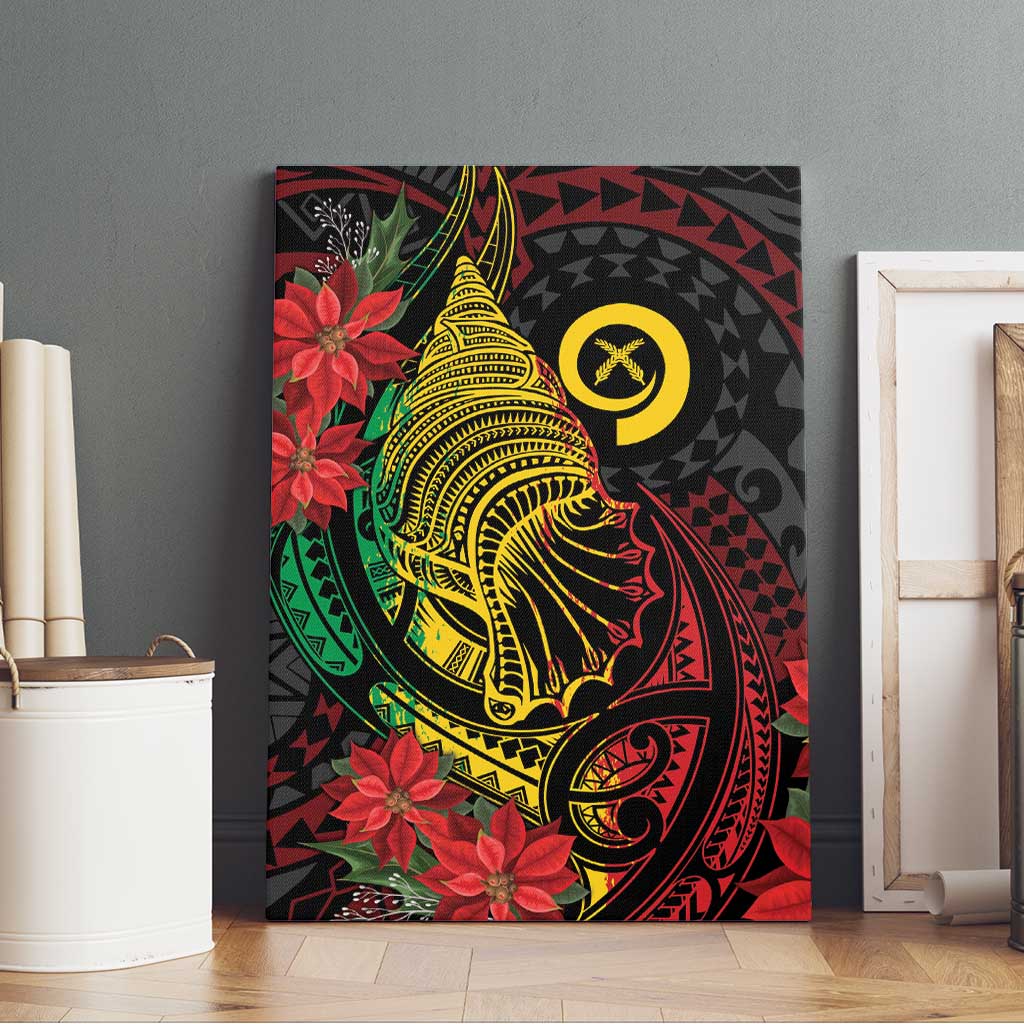 Vanuatu Meri Krismas Canvas Wall Art Conch Shell Tribal Art