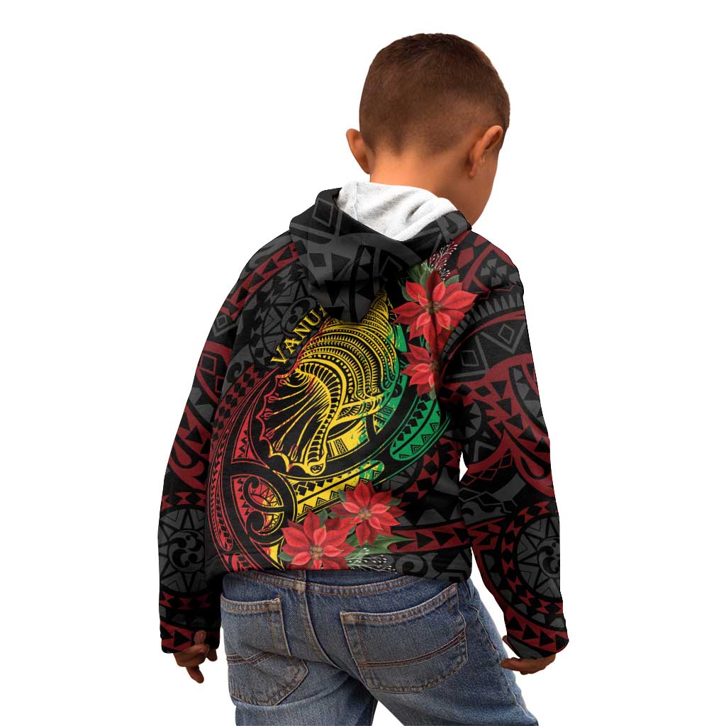 Vanuatu Meri Krismas Kid Hoodie Conch Shell Tribal Art LT7 - Polynesian Pride