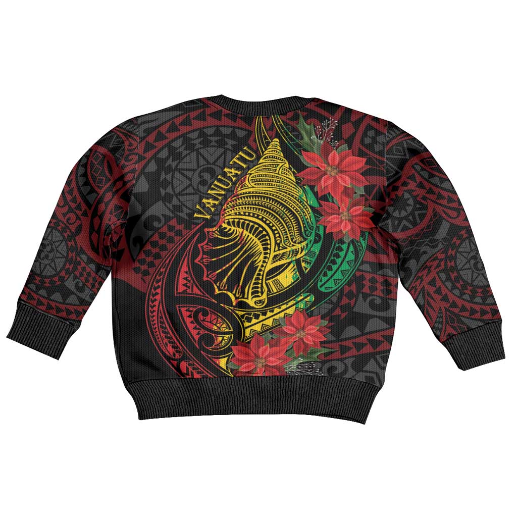Vanuatu Meri Krismas Kid Ugly Christmas Sweater Conch Shell Tribal Art LT7 - Polynesian Pride