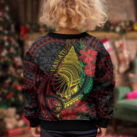 Vanuatu Meri Krismas Kid Ugly Christmas Sweater Conch Shell Tribal Art LT7 - Polynesian Pride