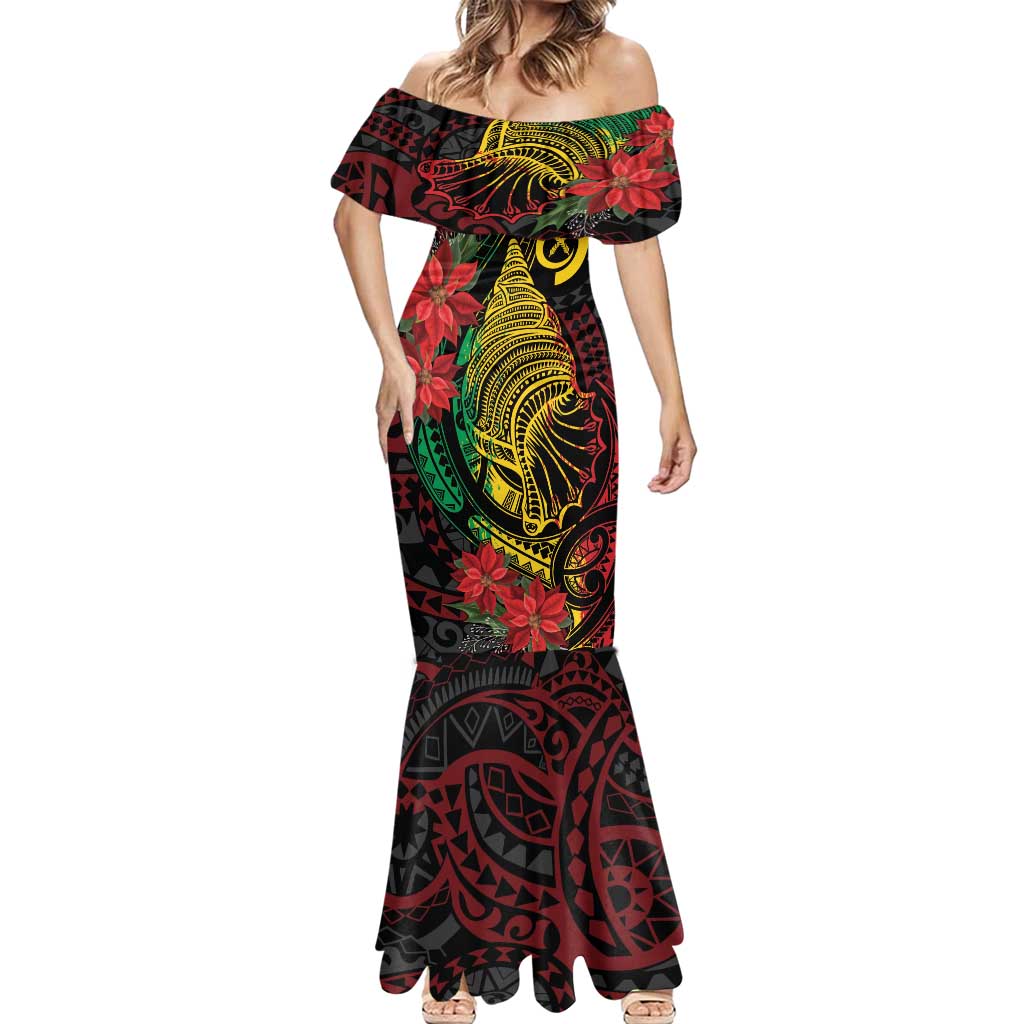 Vanuatu Meri Krismas Mermaid Dress Conch Shell Tribal Art LT7 - Polynesian Pride