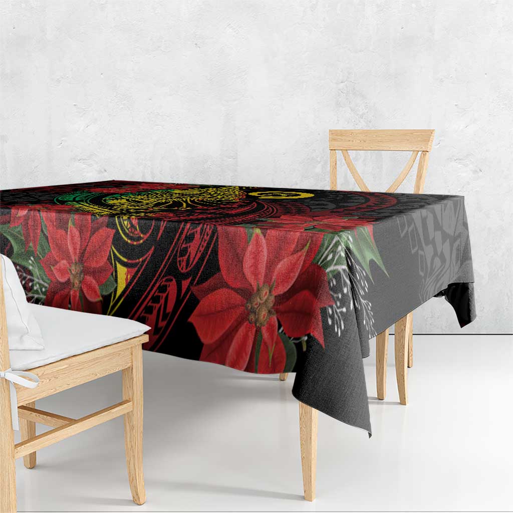 Vanuatu Meri Krismas Tablecloth Conch Shell Tribal Art