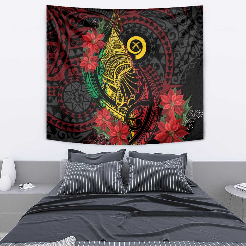 Vanuatu Meri Krismas Tapestry Conch Shell Tribal Art LT7 - Polynesian Pride